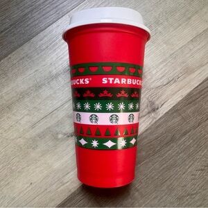2013 Starbucks Reusable 16oz Holiday Red Cup